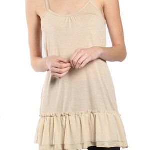 A'reve Crochet Back Tank/Cami with chiffon bottom